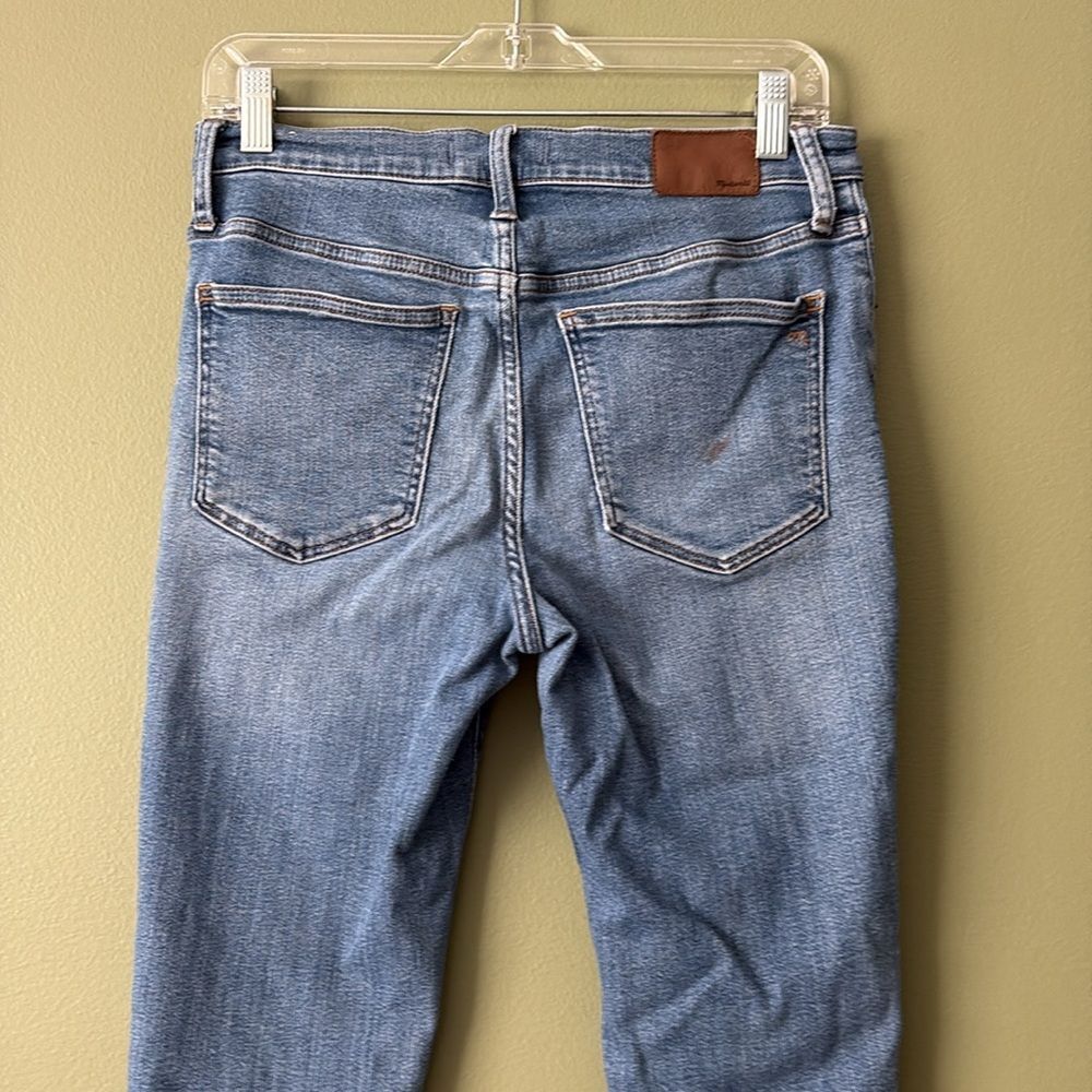 Madewell 9” Mid-Rise Skinny Crop Button Fly Jeans Sz 28 - Picture 7 of 11